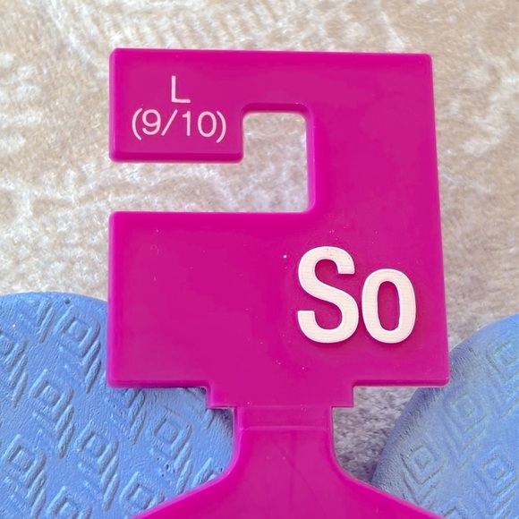 Brand New So Purple Glitter Thong Sandals Platform Flip Flops Ombre Sparkly - Picture 15 of 16